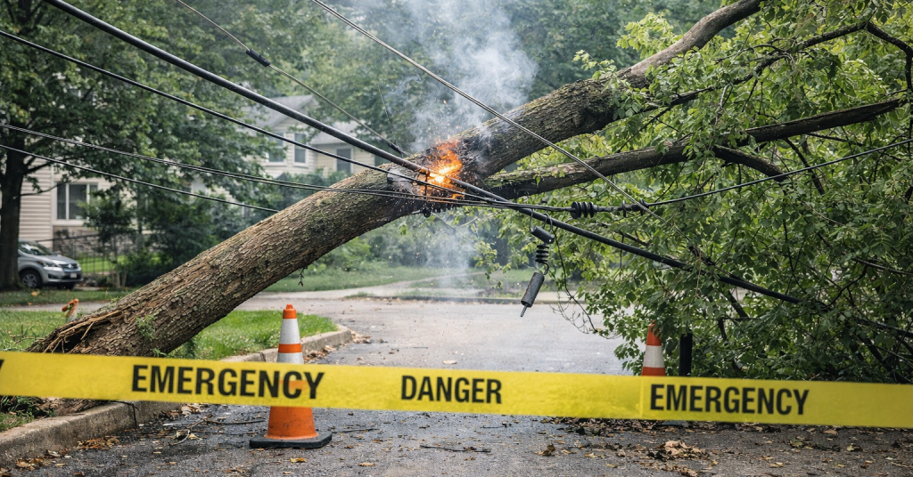 What to Do When a Tree Hits a Power Line | Michigan Safety Guide